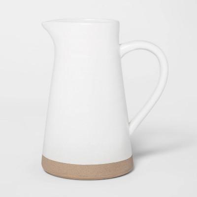 8.5" x 4.8" Ceramic Pitcher White - Threshold™
