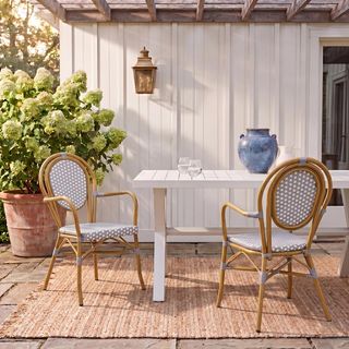 Rosen Stacking Outdoor Arm Chair, Set of 2