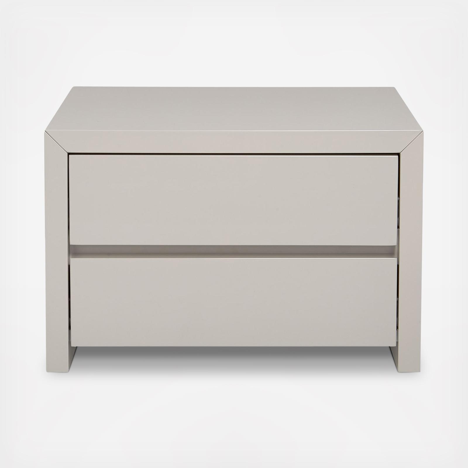 Fresco Glossy Nightstand Zola