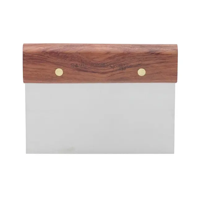 Dexter-Russell 6 Inch Dough Scraper With Walnut Handle, Stainless Steel