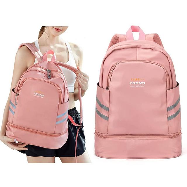Gym Backpack for Women with Shoes Compartment & Wet Pocket ,Large Travel Backpack Waterproof, College School Backpack for Girls