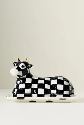 MacKenzie-Childs Cow Creamery Butter Dish