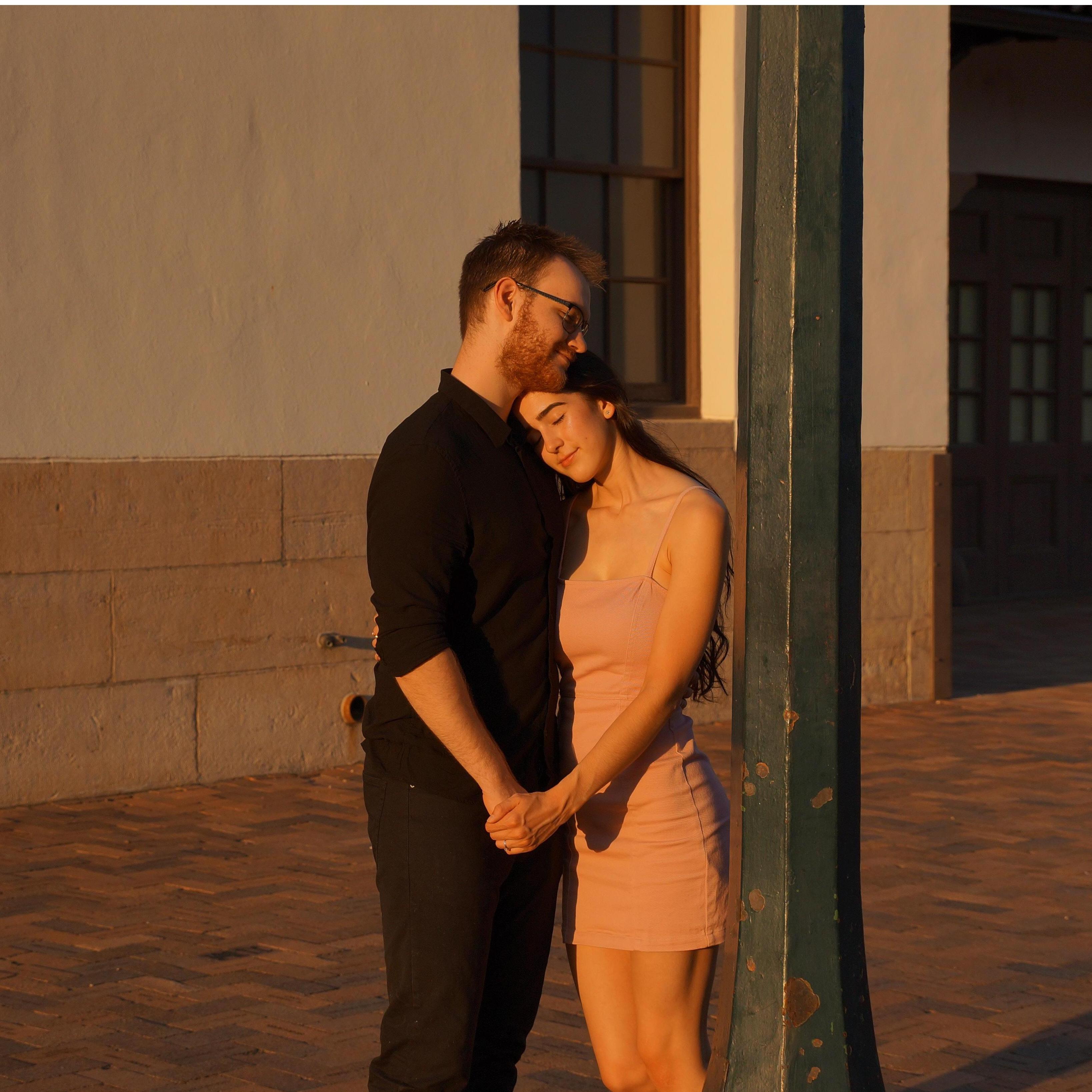 The feeling of the sun is no match for the love we feel for each other.