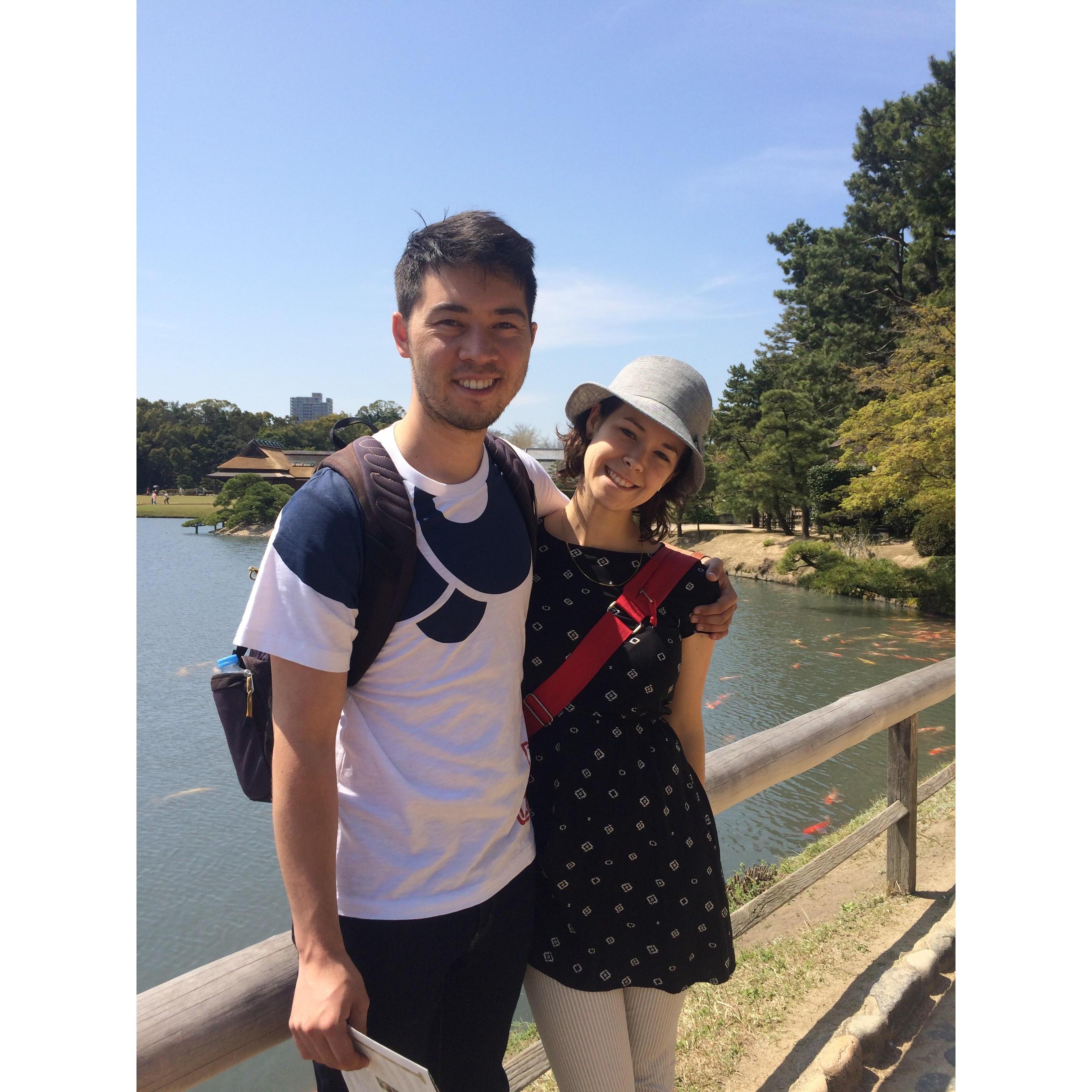 March 2015: Emie tagged along on the Broad family's trip to Japan.