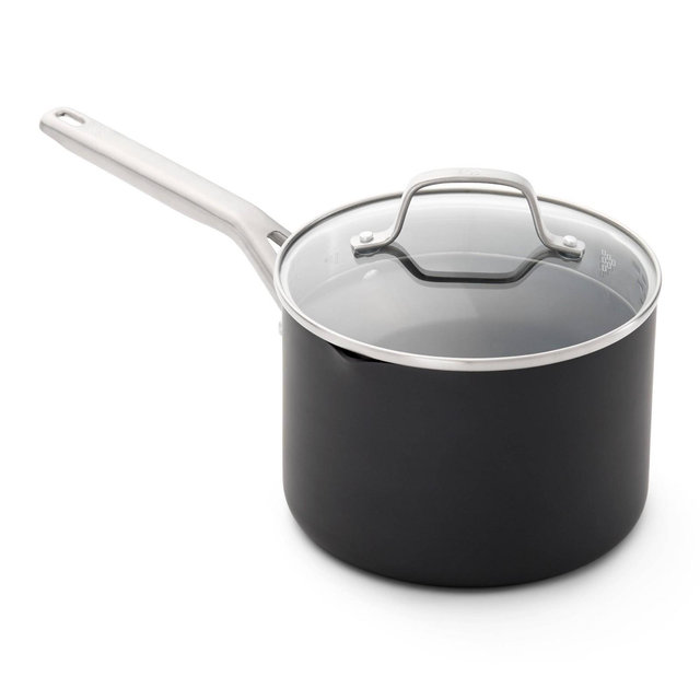 Calphalon 3.5qt Hard-Anodized Nonstick Sauce Pan with Lid