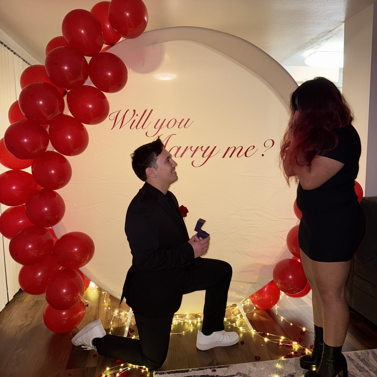 He proposed!!!!!