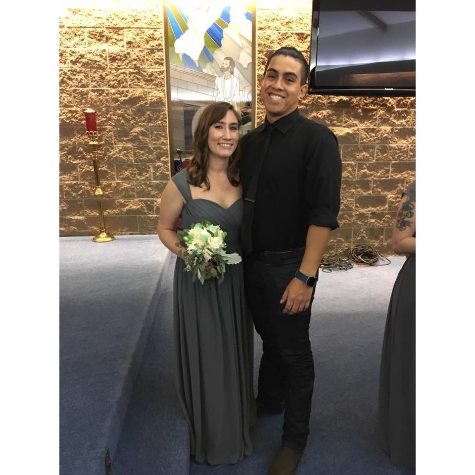 One of the only decent pictures we have of ourselves, at Jess & Erik's wedding