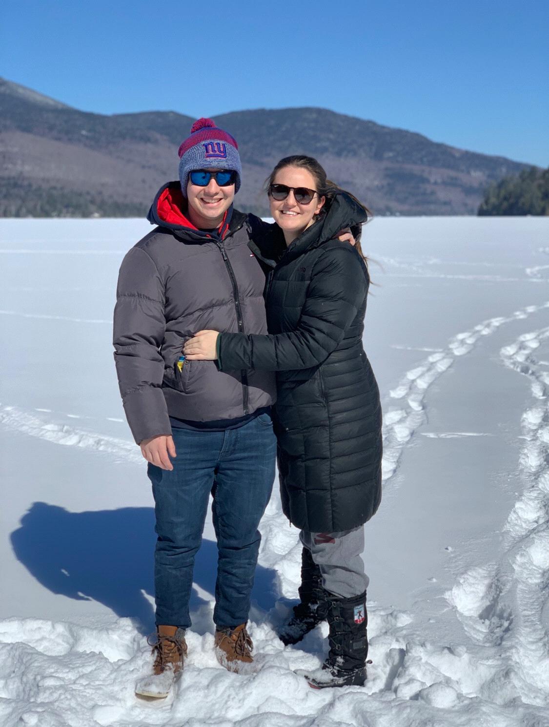 Jared and Christina's first trip to Lake Placid together.