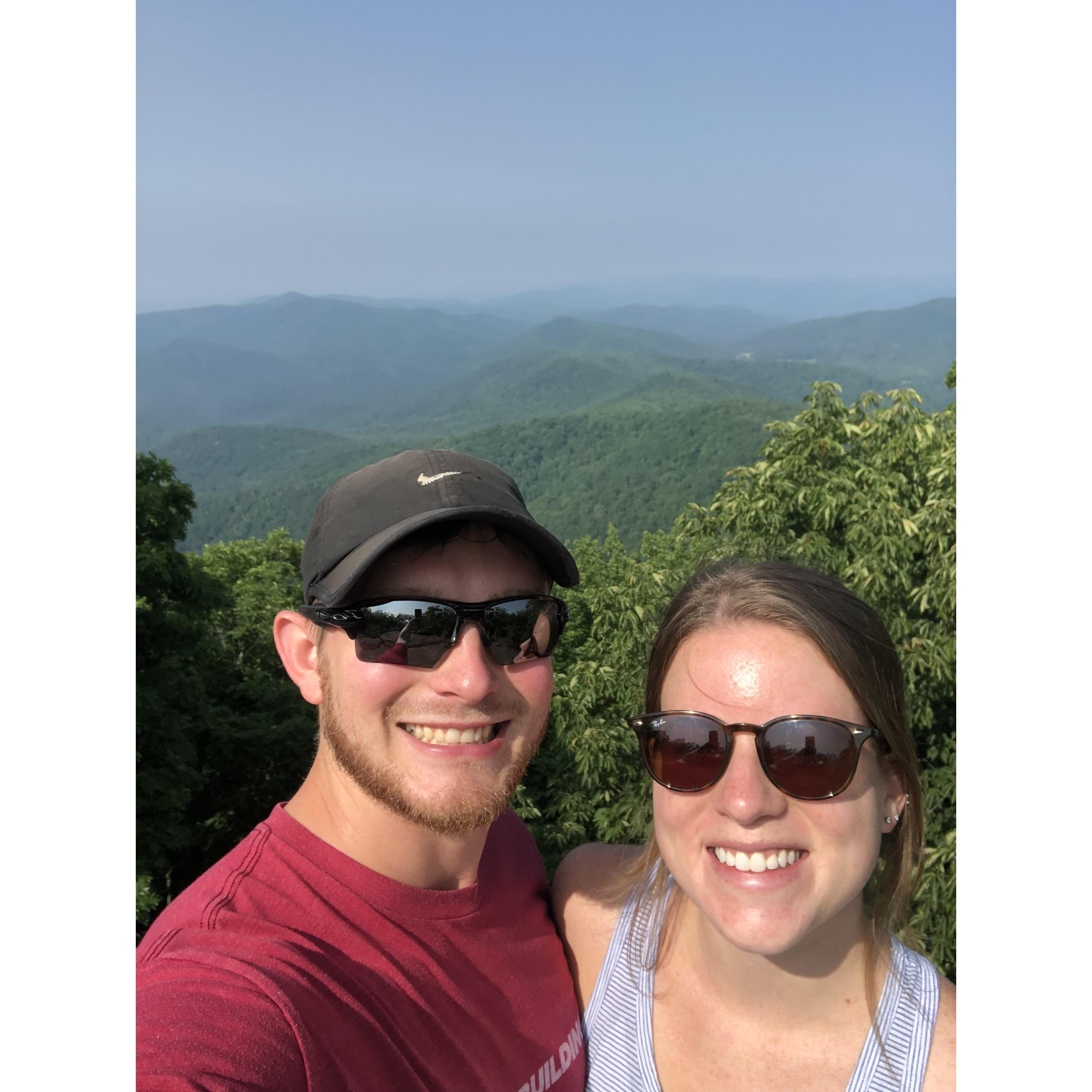 Top of Blood Mountain...The start of our hiking obsession!
