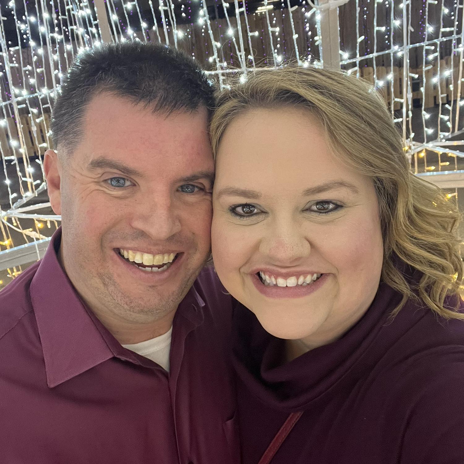 Our first date at the Gaylord Hotel. He took me to see ICE and Christmas lights! ❤️
