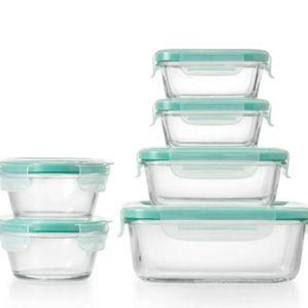 OXO Good Grips 12 Piece Smart Seal Glass Container Set