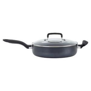 T-Fal - T-fal Simply Cook Nonstick C51882 Dishwasher Safe Cookware 5 Qt Jumbo Cooker with Lid Black