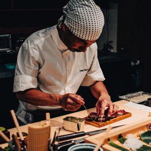 Aula de sushi omakase