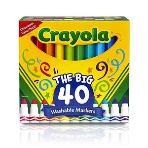 Crayola 40-count washable broad line markers - ROR