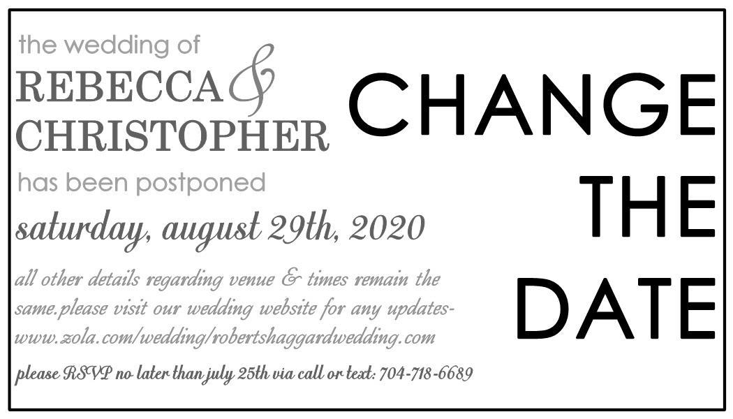 The Wedding Website of Rebecca Roberts and Christopher Haggard