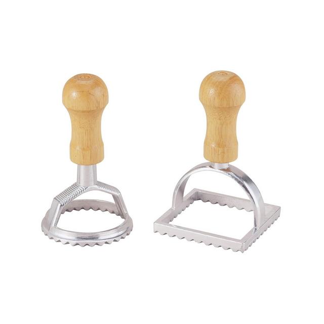 Fante's 1 Each Fluted Round and Square Stamp Ravioli Maker Stamps, 2", The Italian Market Original since 1906