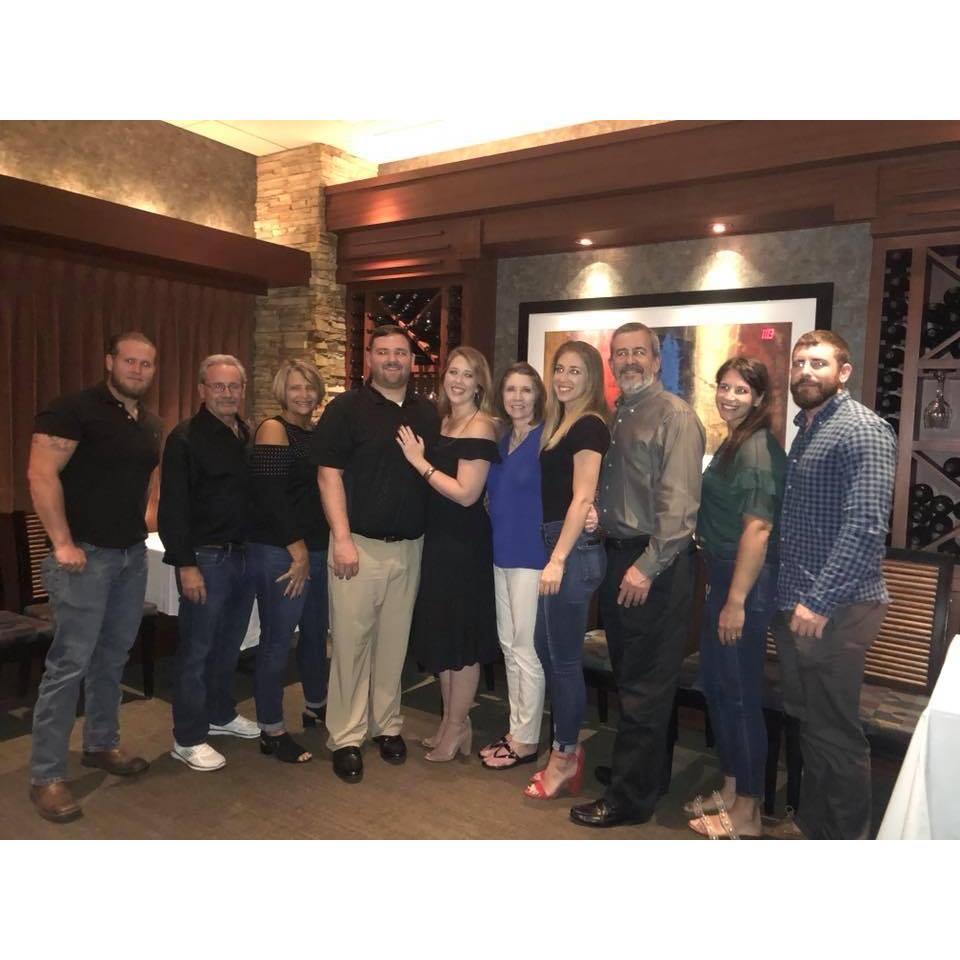The Budd-Schepperly family on the night of our engagement!