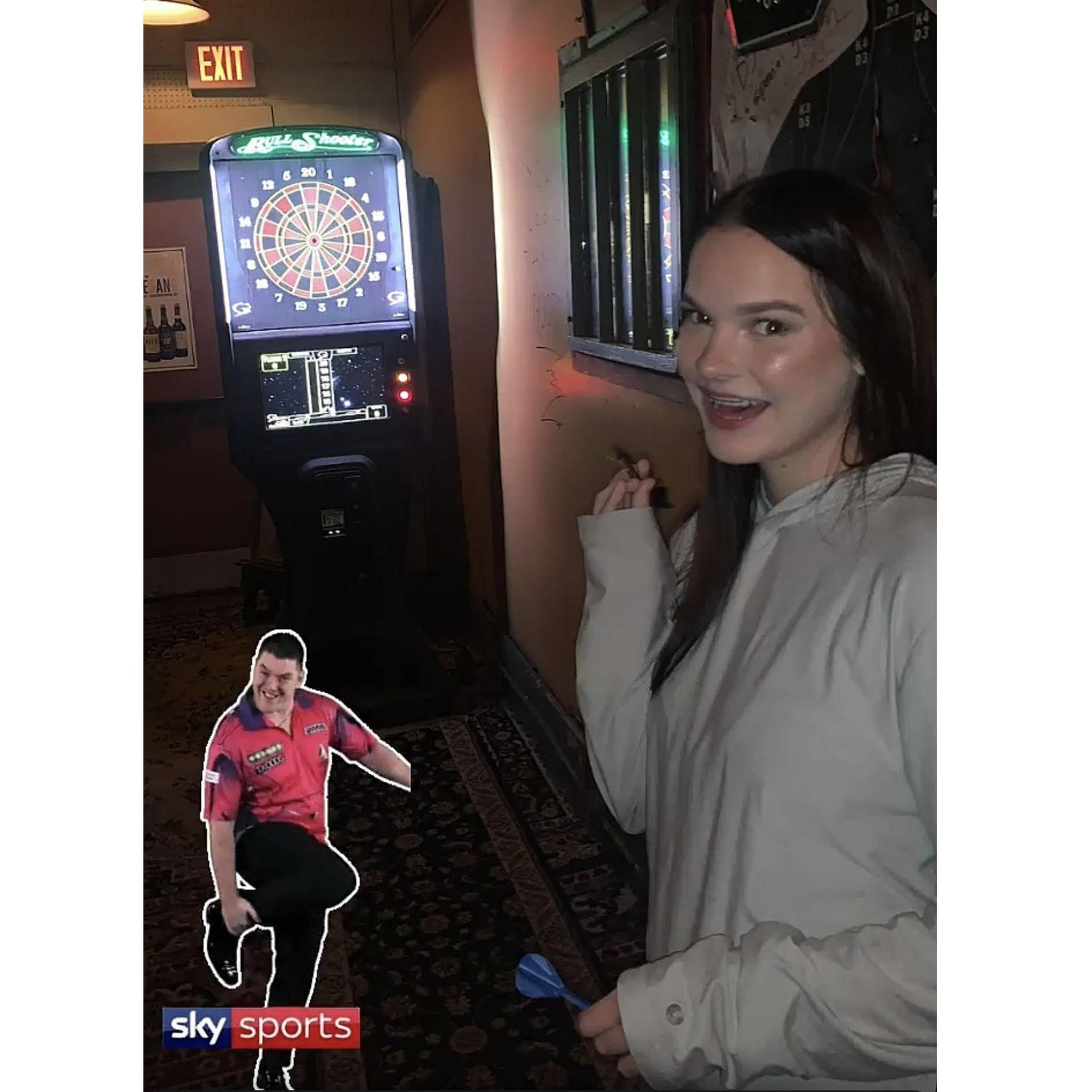 Paul said I love you for the first time after I threw the dart.