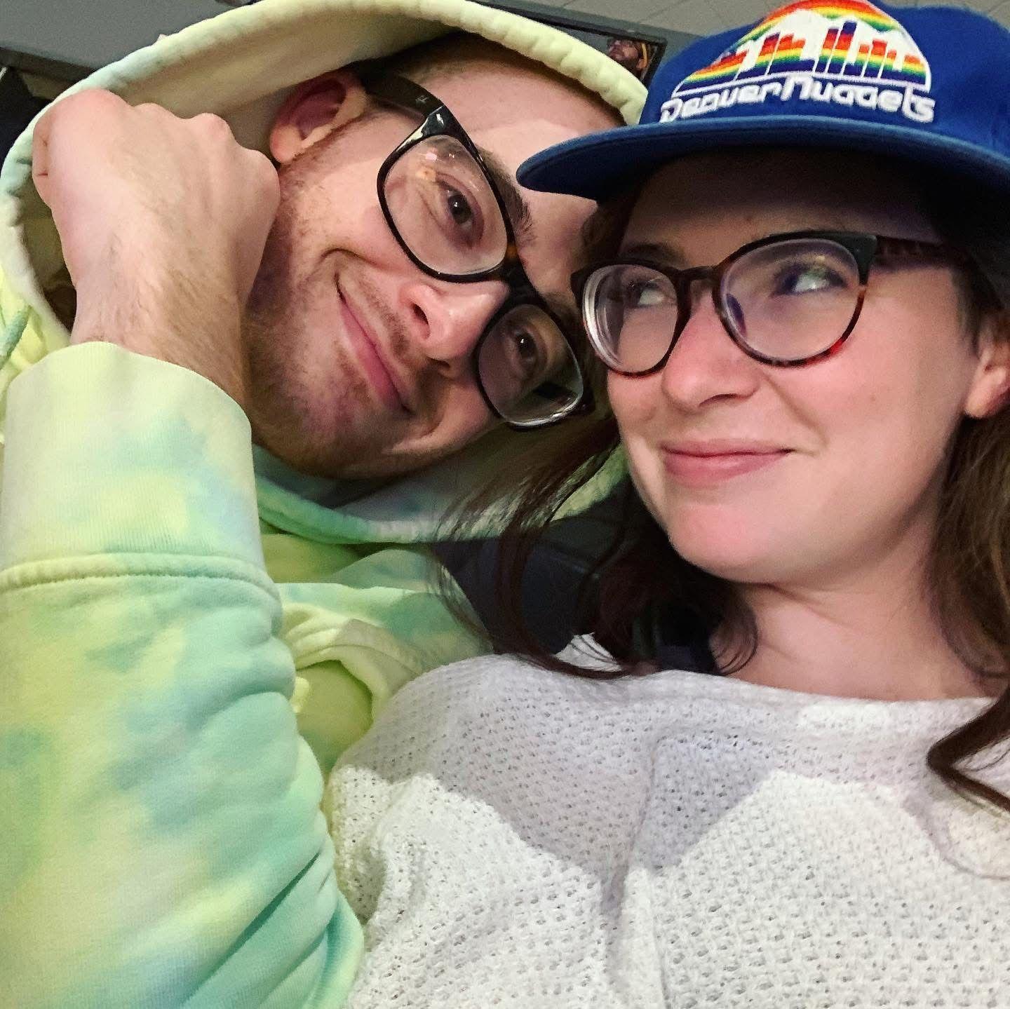 Our first Nuggets game together, November 2021.