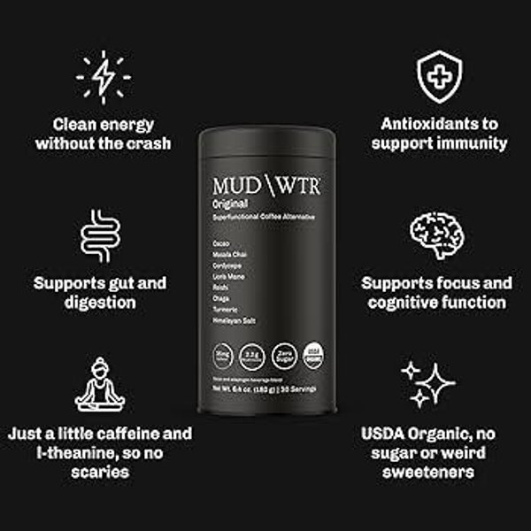 Mud/Wtr Mushroom Coffe Bulk Original (90 serving)