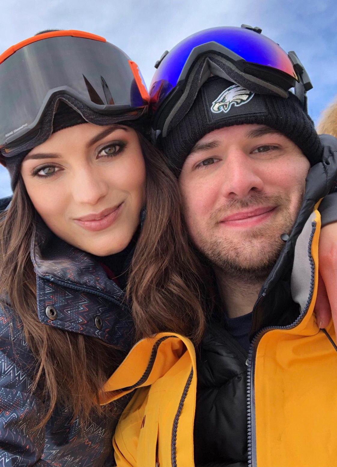 Ela’s first time skiing