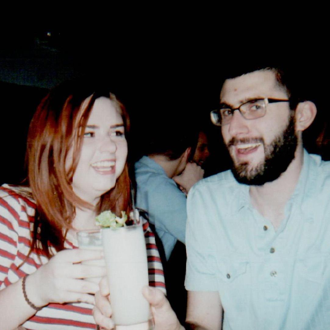 Enjoying drinks after graduation in 2013