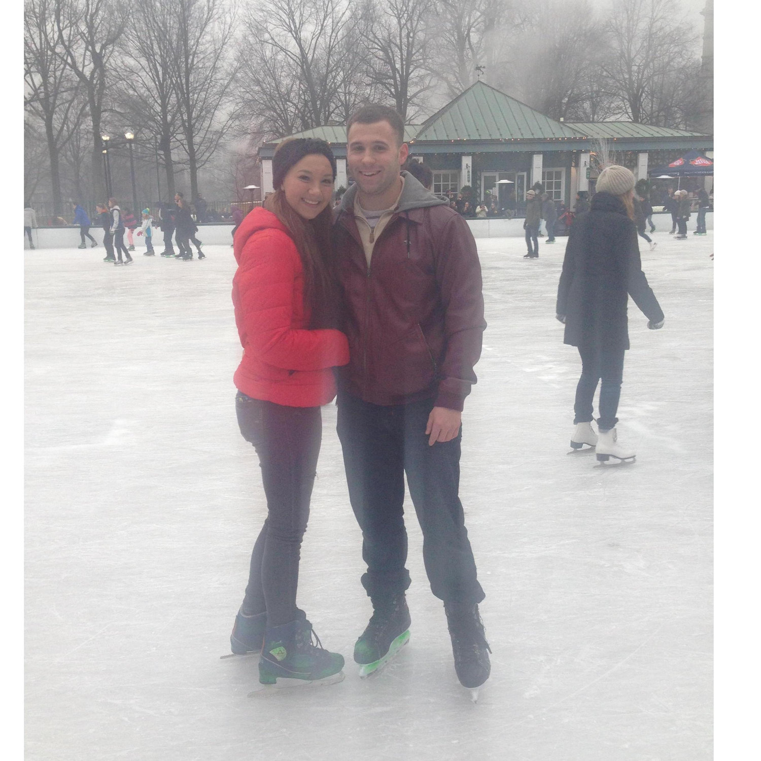 Frog Pond, December 22, 2013, the day Patrick officially asked me to be his girlfriend
