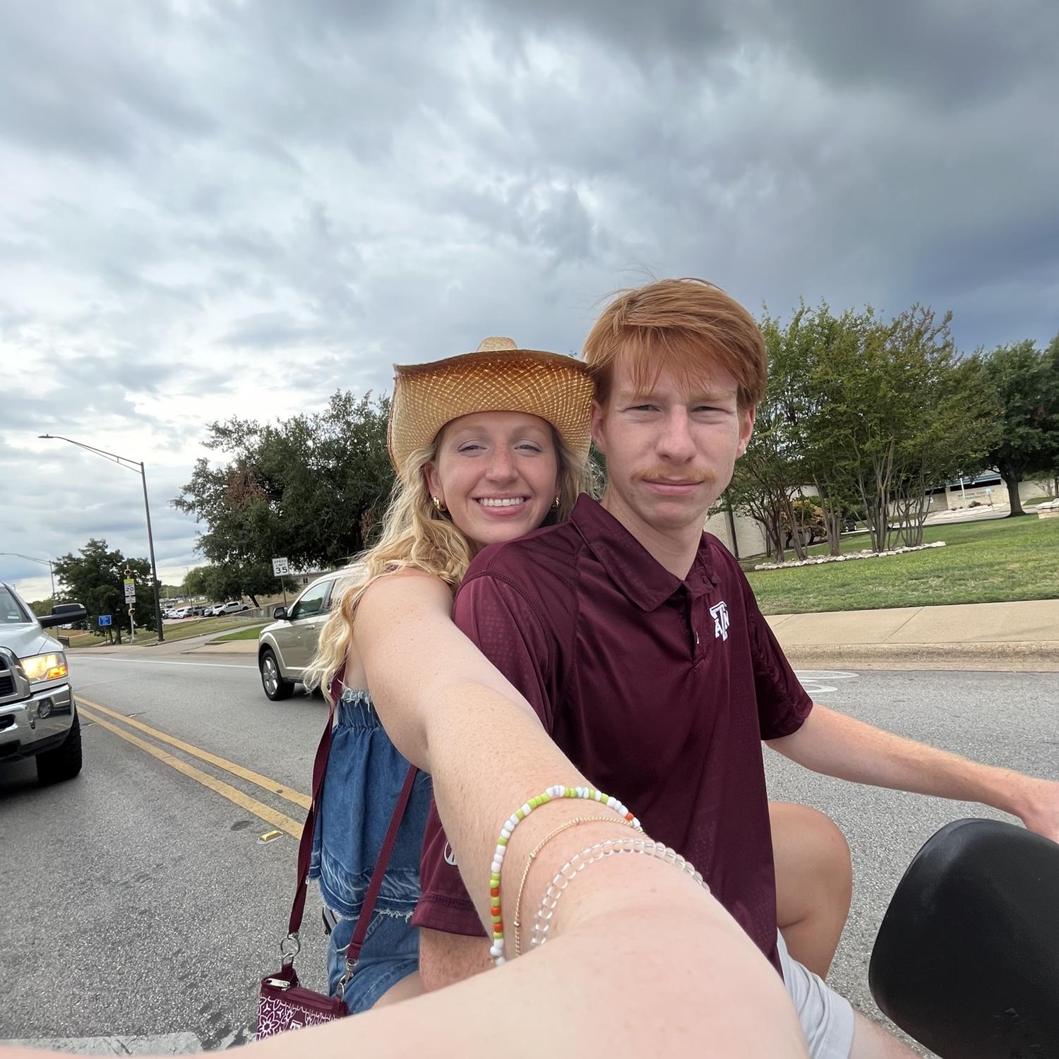 Senior year in full swing - lots of moped rides and football!