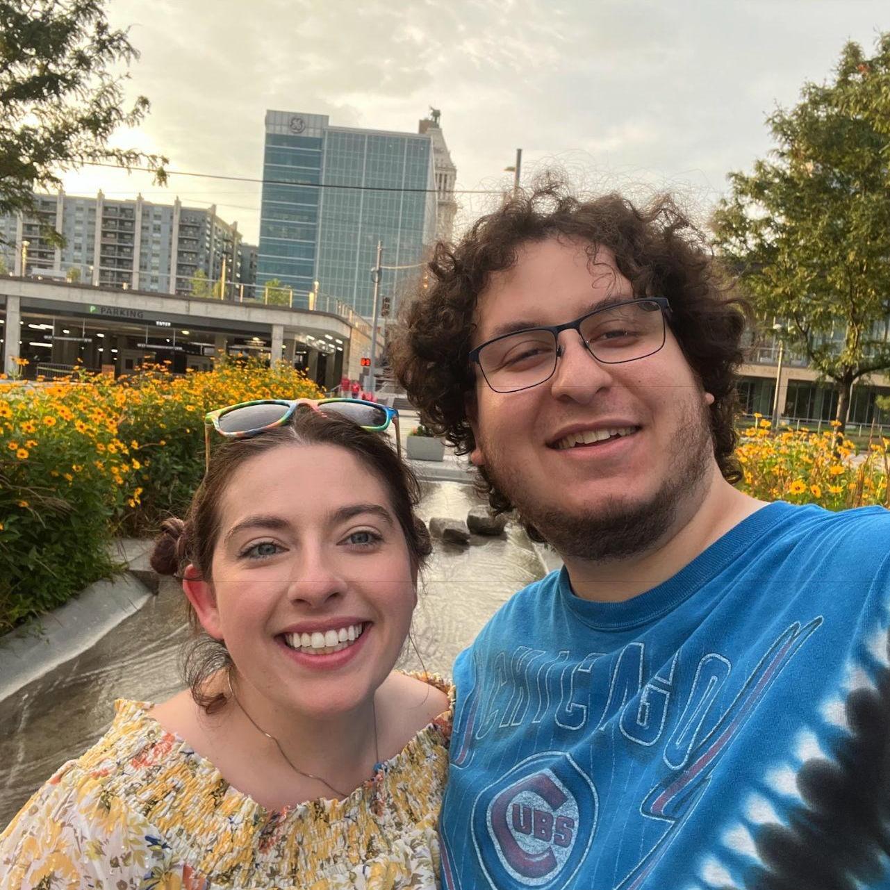 Our first photo together on our second date