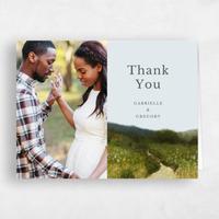 Blue Wedding Thank You - Zaldia Photo