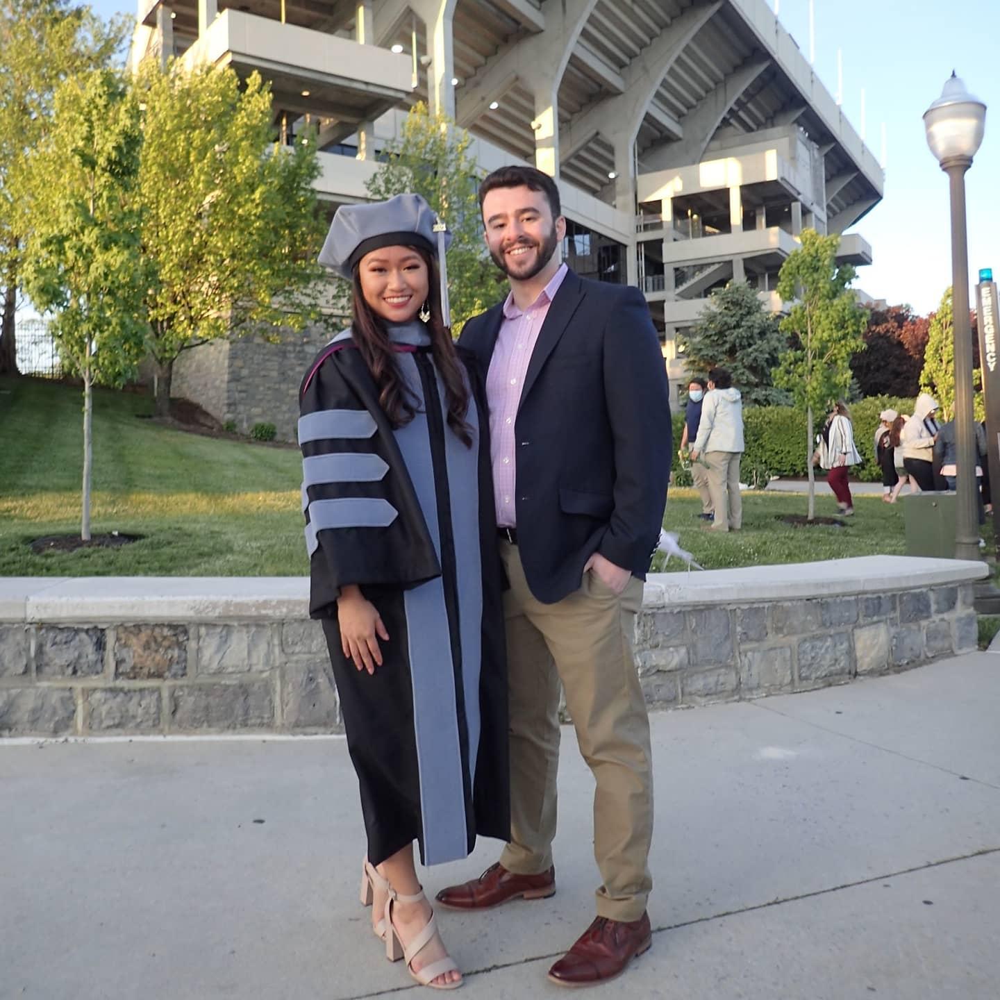 Officially becoming "Dr." and "Mr."
