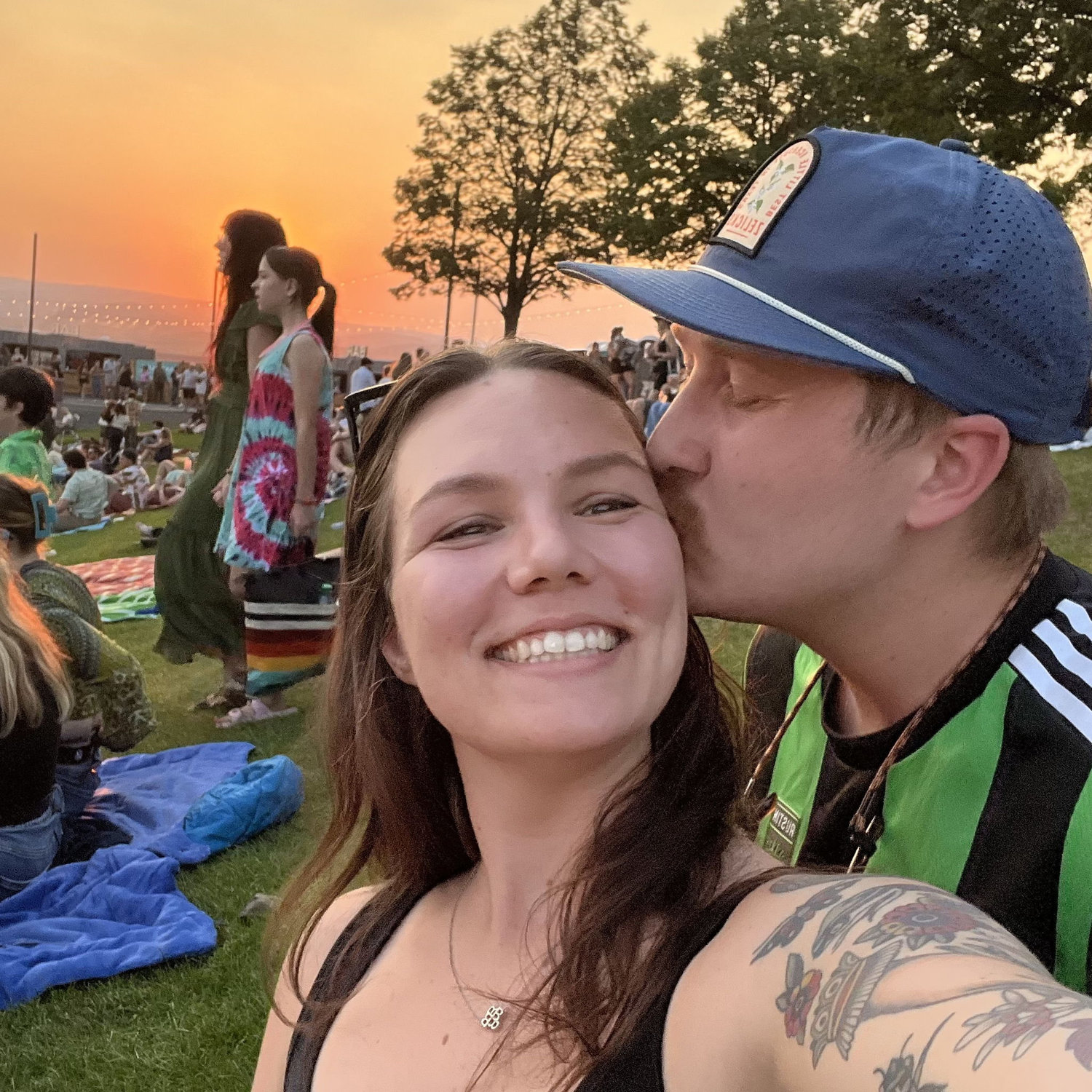 seeing live music shows is something we both LOVE to do, especially together. this was at a Hozier show at The Gorge Ampitheather.