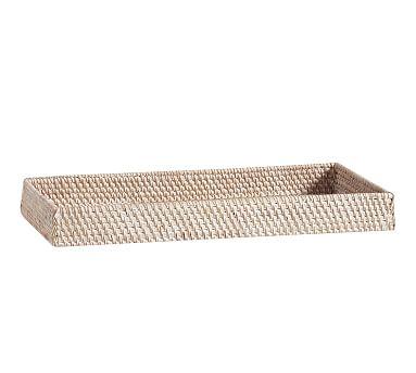 Tava Bath Tray, Whitewash