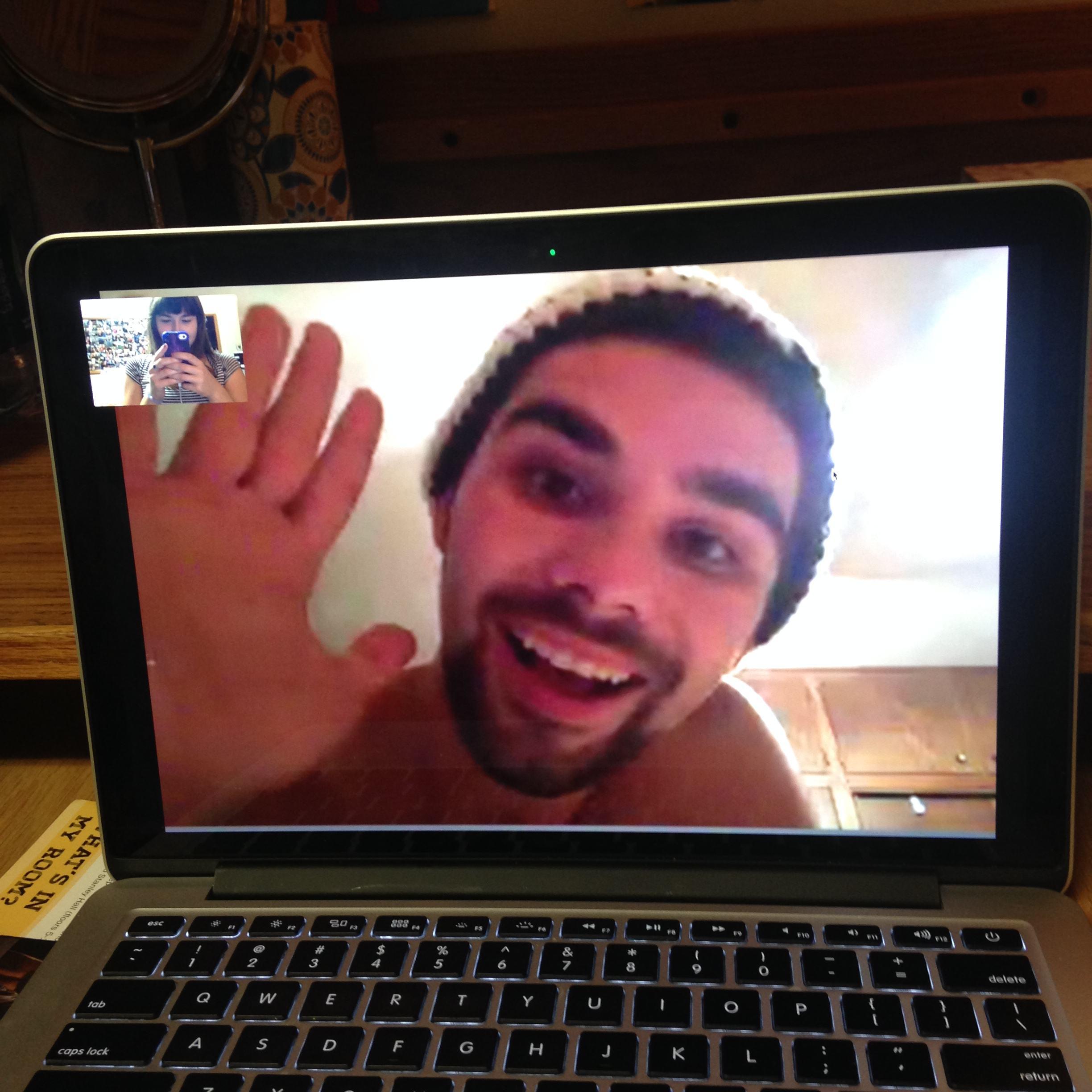 First long distance video call 