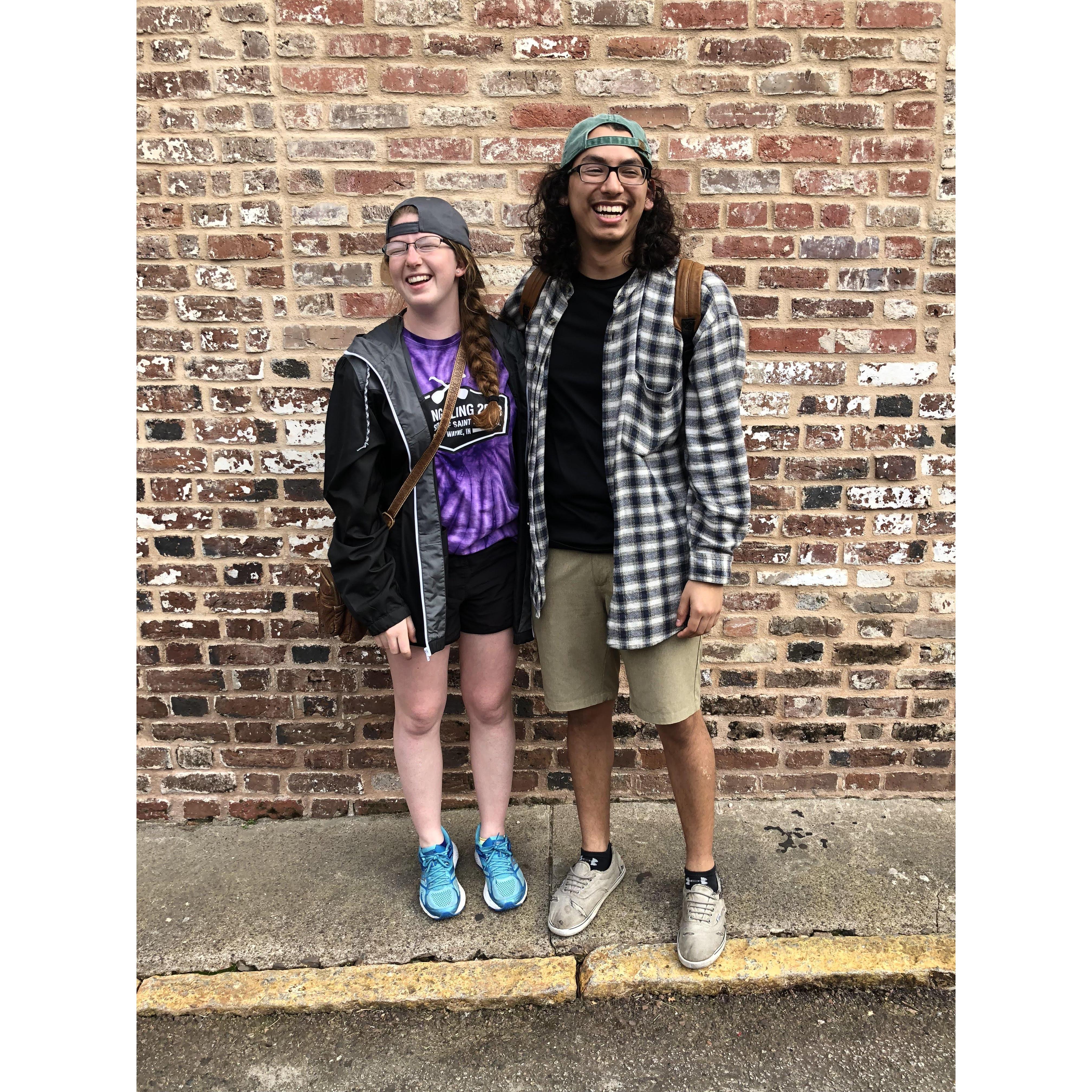 Trying to take a nice picture usually ends in at least one of us laughing.