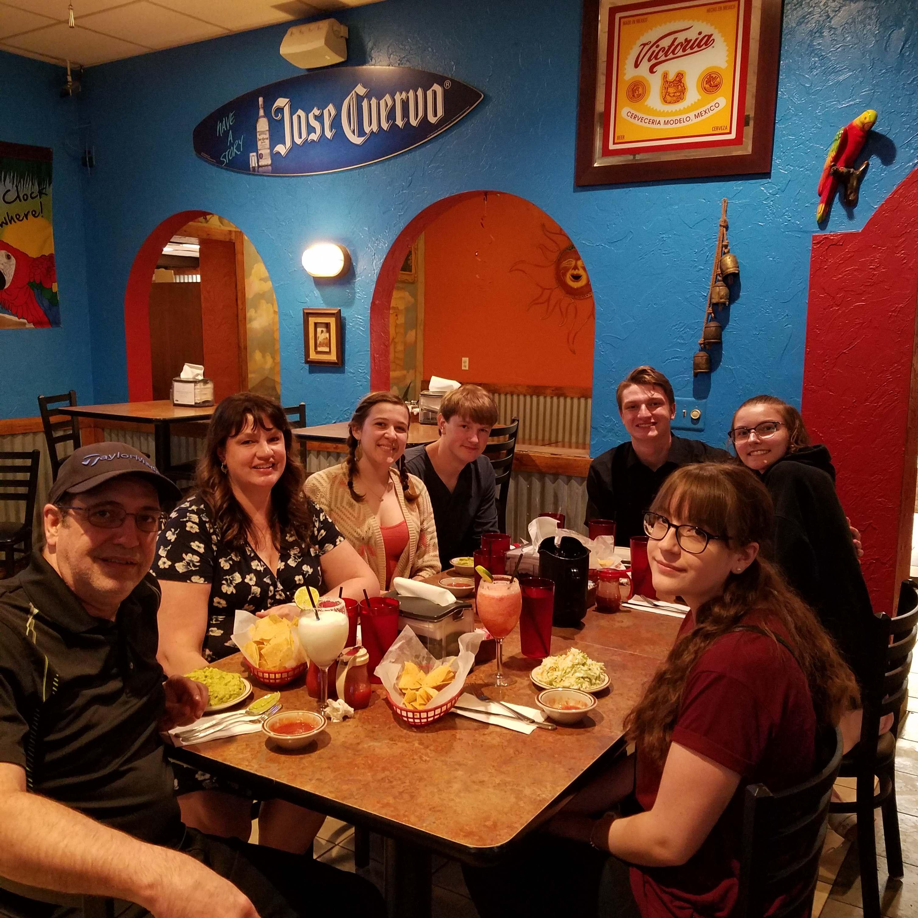 Family Mexican after Dylan's graduation