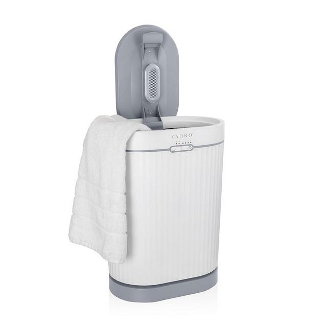 Zadro Fluted Oval Towel Warmer for Bathroom 20L Stainless Steal Tub Cord Storage Multi Temps Settings for Spa Hot Towels