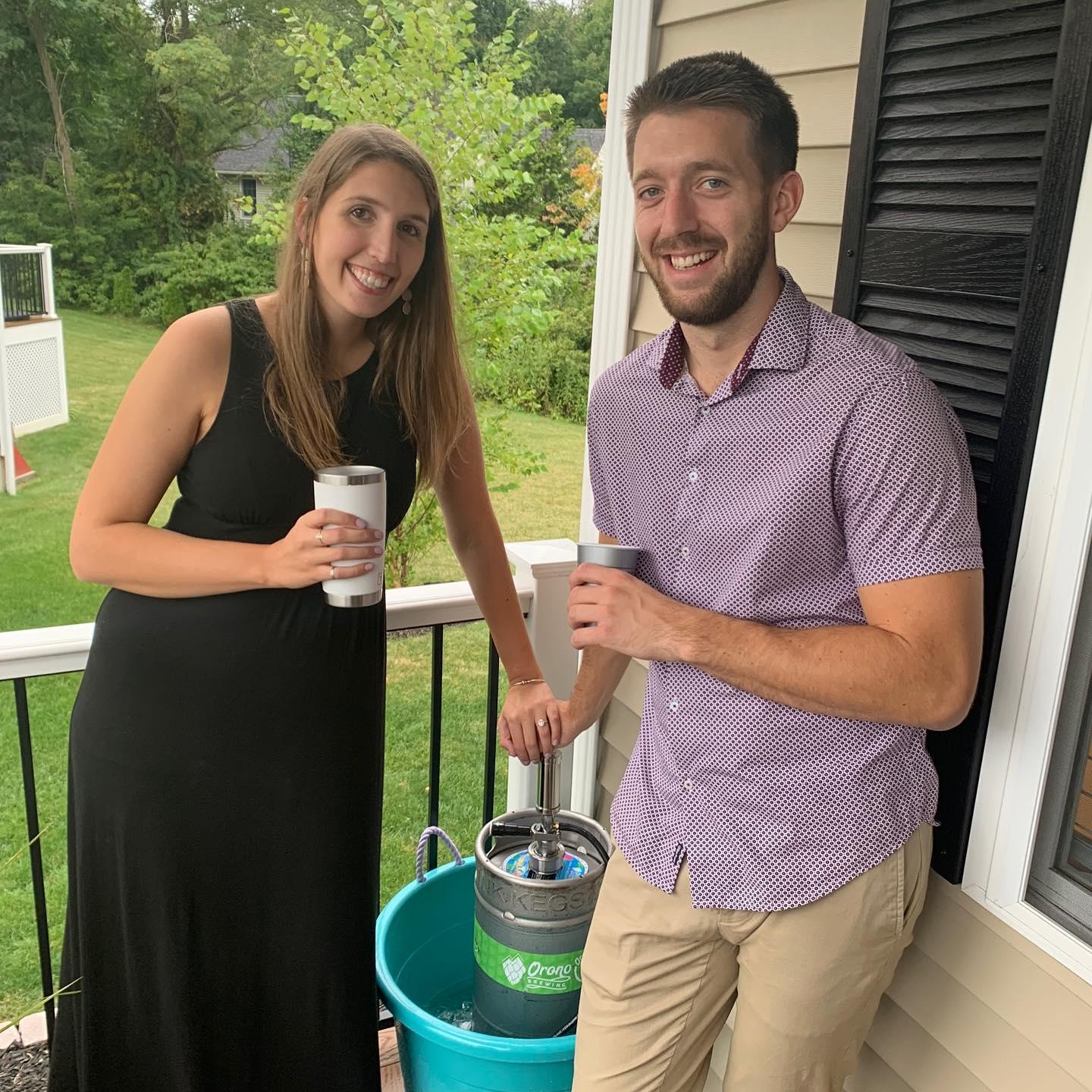 Best way to celebrate an engagement is with a keg of OBC Tubular
