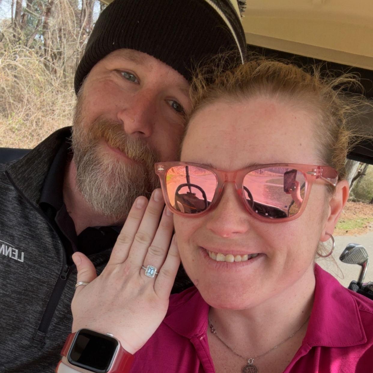 Obviously, we had to go play 18 after I said "YES!"