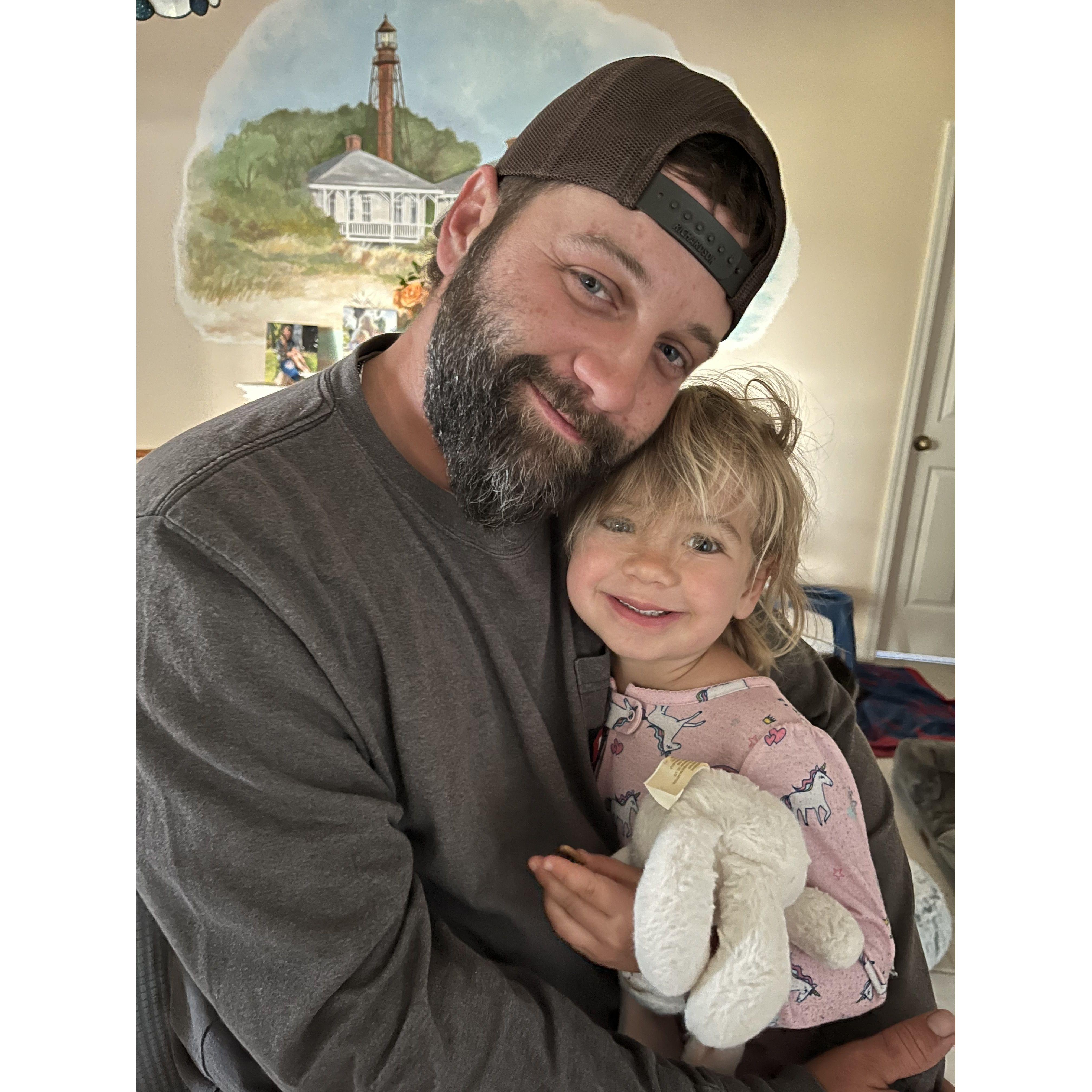 Teagan & Daddy Snuggle Time