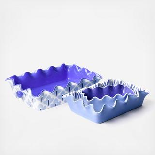 Iris Blue 3-Piece Baking Dish Set