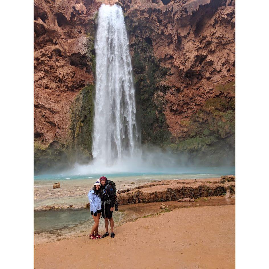 The first trip we went on together was backpacking to Havasu Falls in Arizona