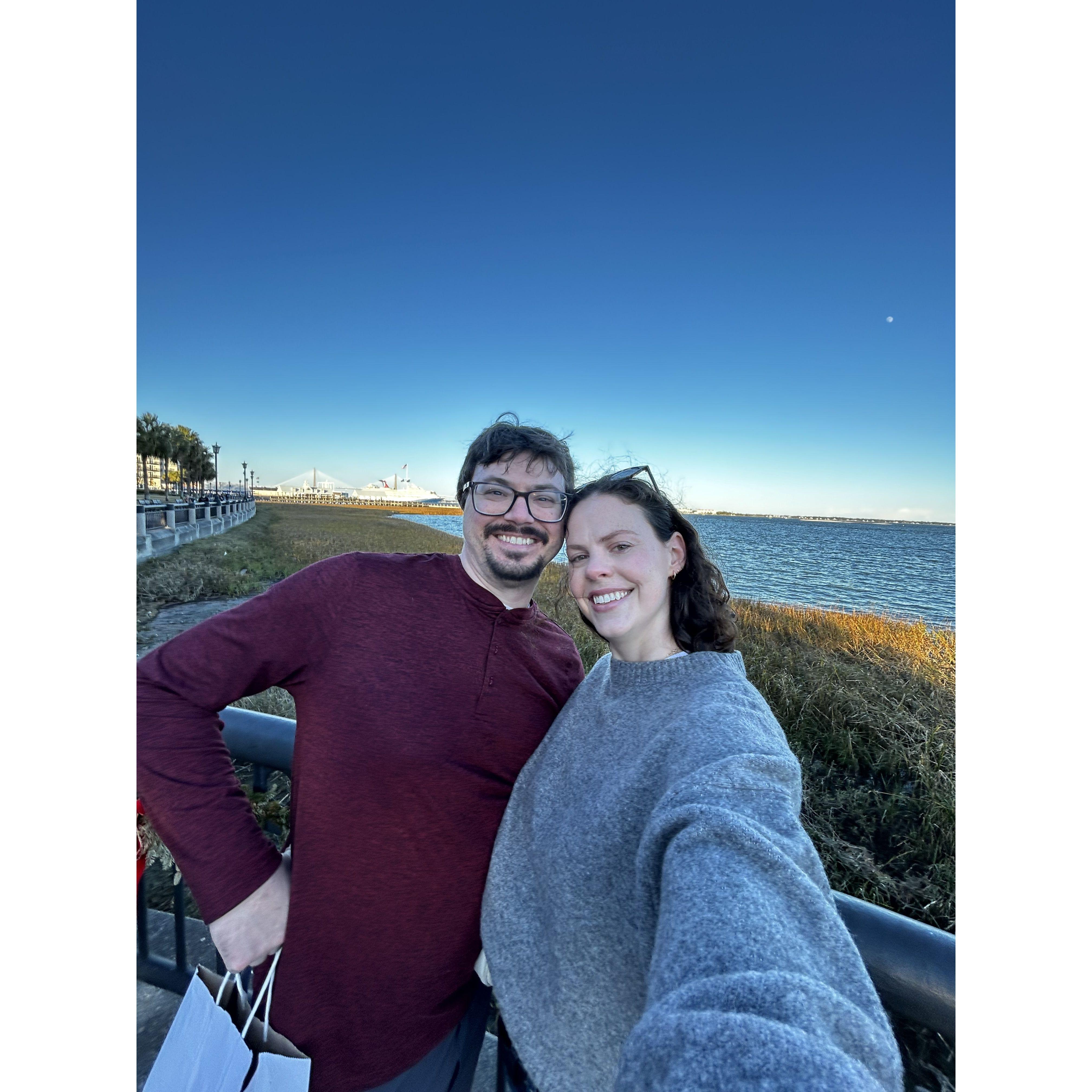 On the Charleston waterfront, Christmas 2023