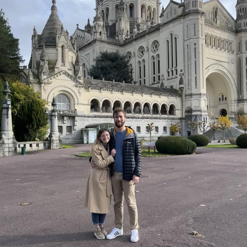 Lisieux, France visiting St. Therese (the saint which brought us together), and her parents, St. Louis and Zelie Martin (the first canonized couple and the intercessors of our relationship)