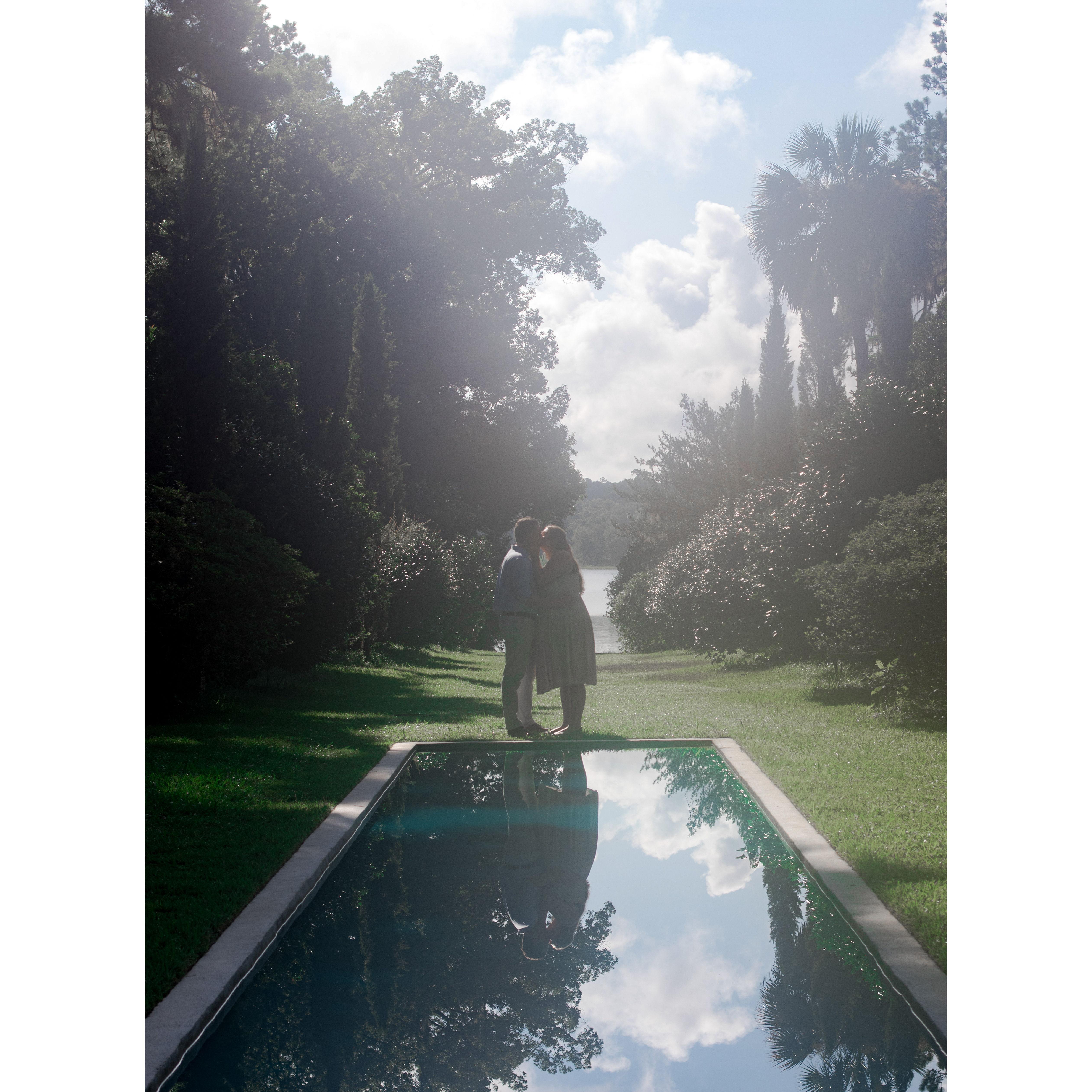 Engagement Photos taken at Maclay Gardens