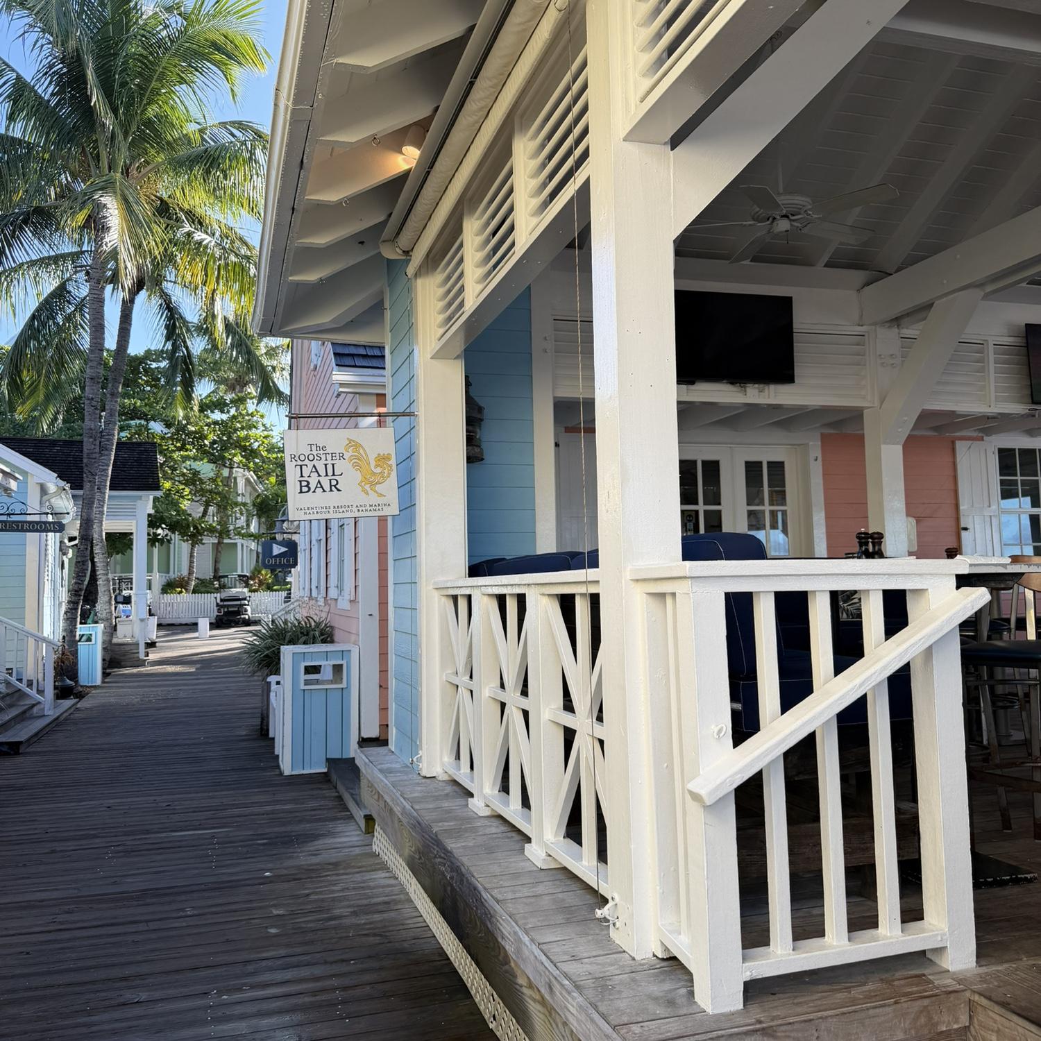 Rooster Tail Bar @ Valentines Marina 
- Sports Bar with TVs