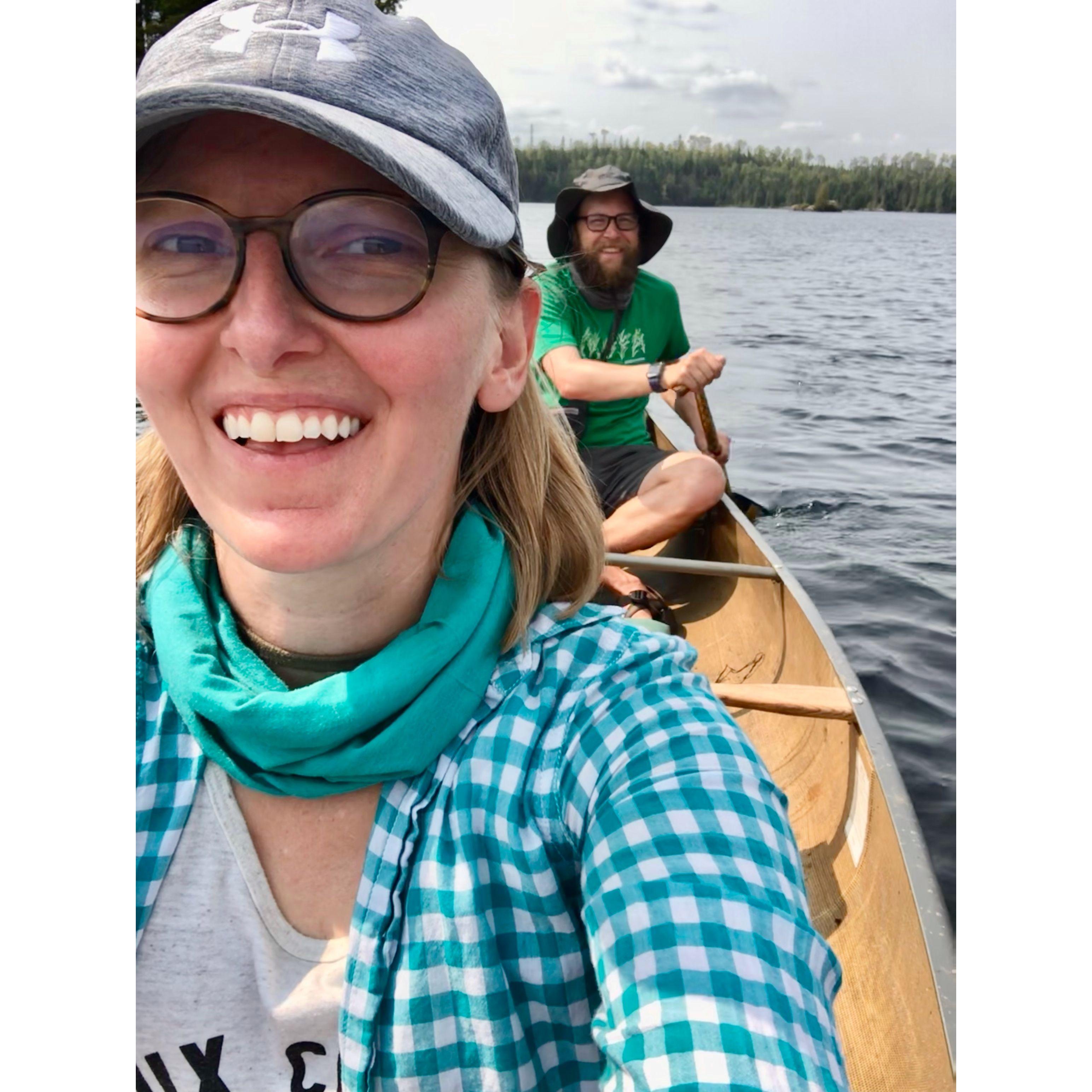 Boundary Waters with Jenni, Kevin et al. (before Kim sprained her ankle!)