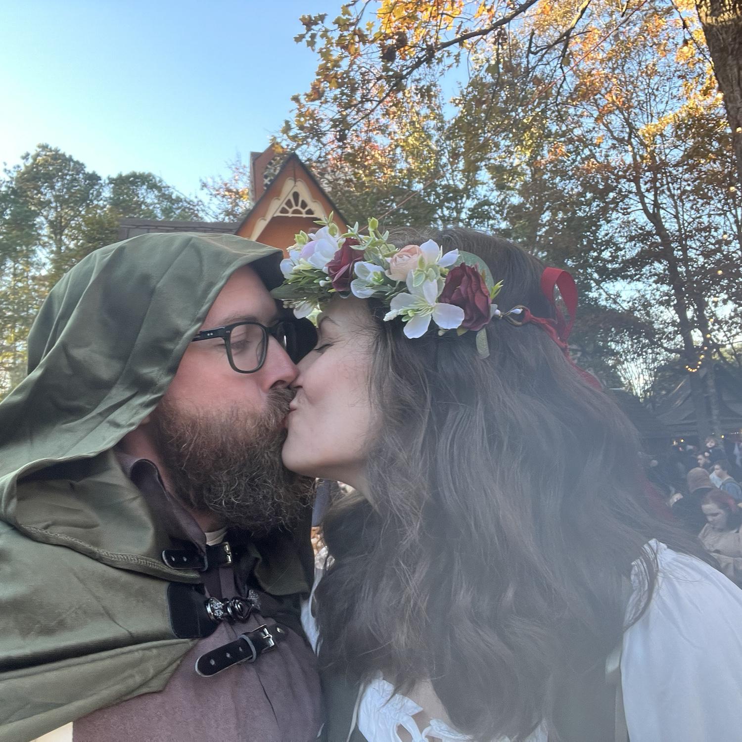 We dressed up to go to the Fall Renaissance Fair.