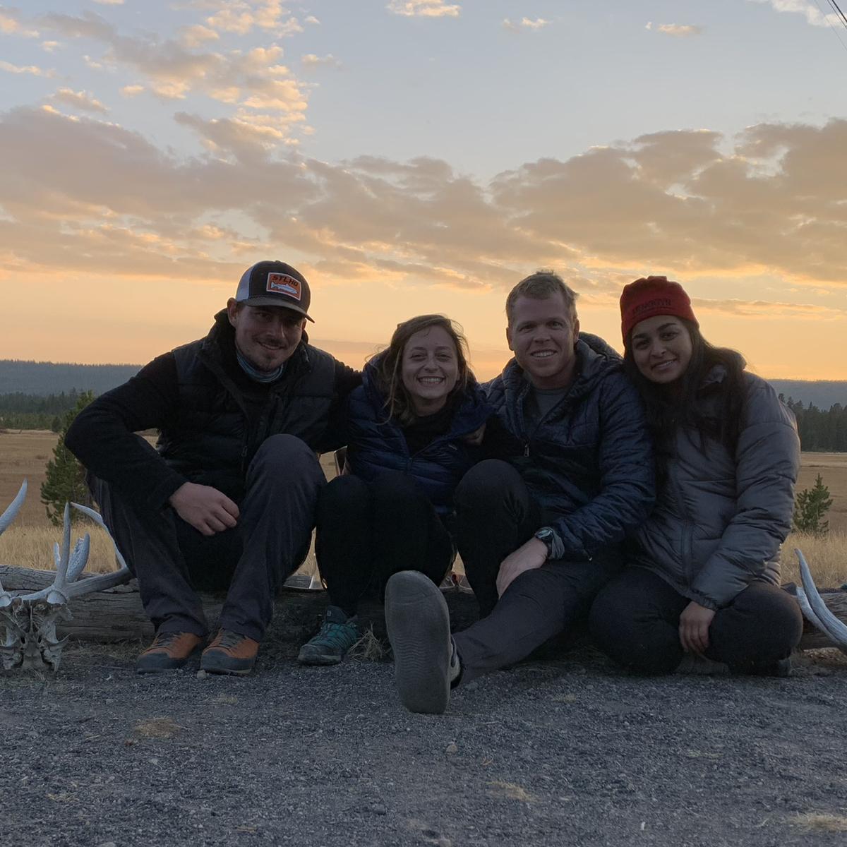 Backcountry camping in Yellowstone with Dylan and Yasameen.