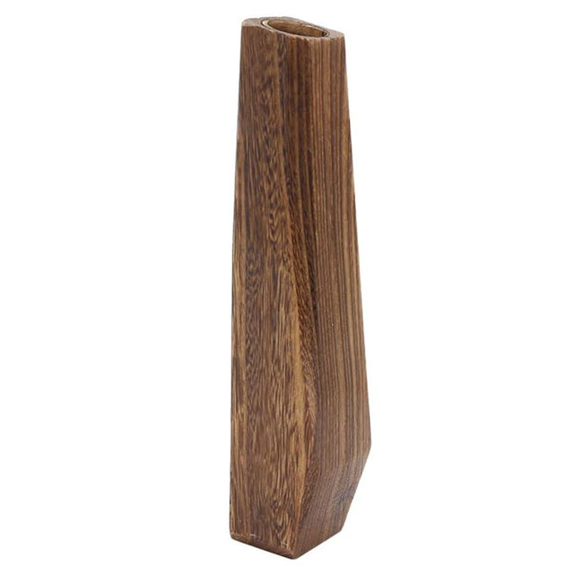 Wood Flower Vase Leakproof Handmade Plant Pots Tall Vase Home Decor, Decorative Flowerpot Arranging Bouquets, Connected Tube, Small Decoraciones para Salas De Casa